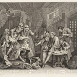 A Rake's Progress (plate 7) 1735 by William Hogarth 1697-1764